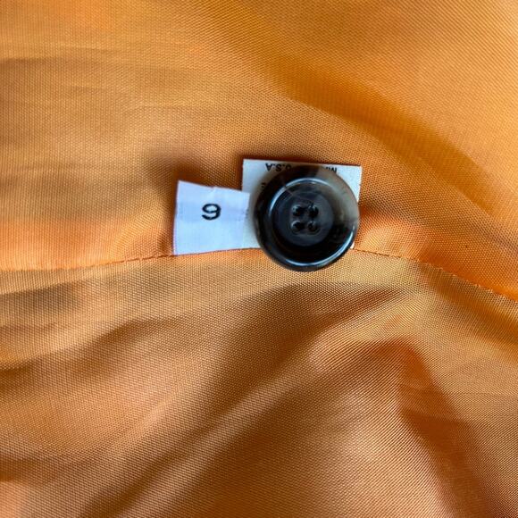 Rare Y2K Milly Abstract Floral Lightweight Belted Trench Coat, Size 6 - Picture 8 of 8